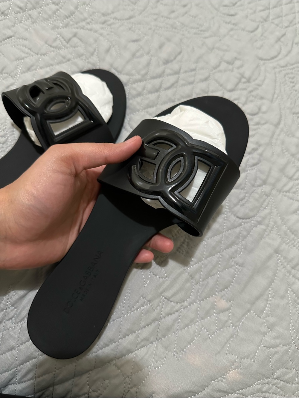 Black Slide Sandals